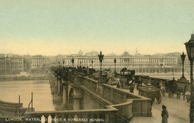 London, Waterloo Brücke, Somerset House von English Photographer
