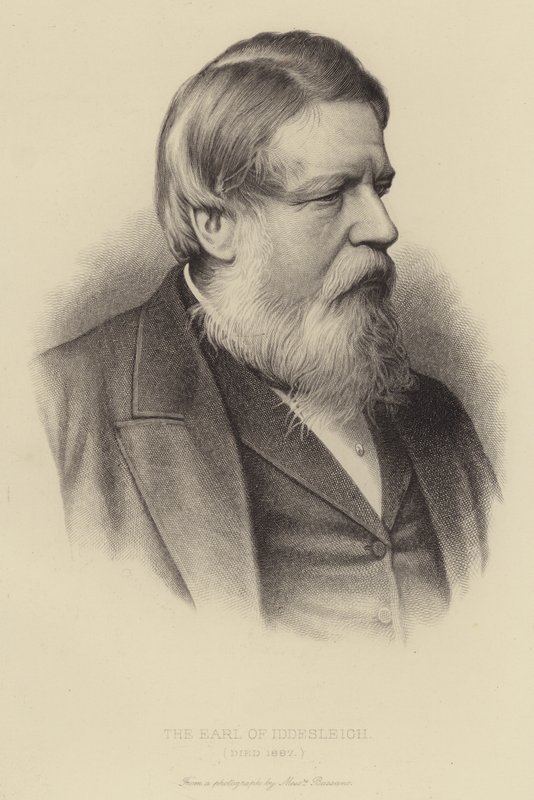 Der Earl of Iddesleigh, gestorben 1887 von English School