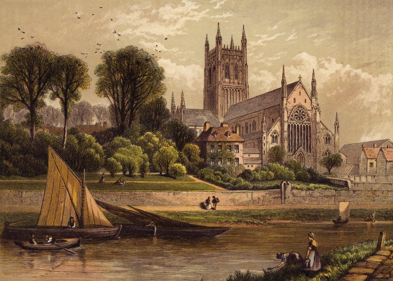 Kathedrale von Worcester von English School