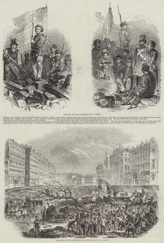 Französische Revolution von 1848 von French School