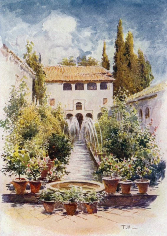 Generalife, Acequia Hof von A. Trevor Haddon