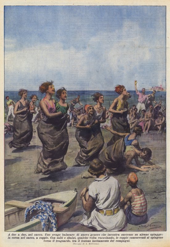 Zu zweit, im Sack von Achille Beltrame