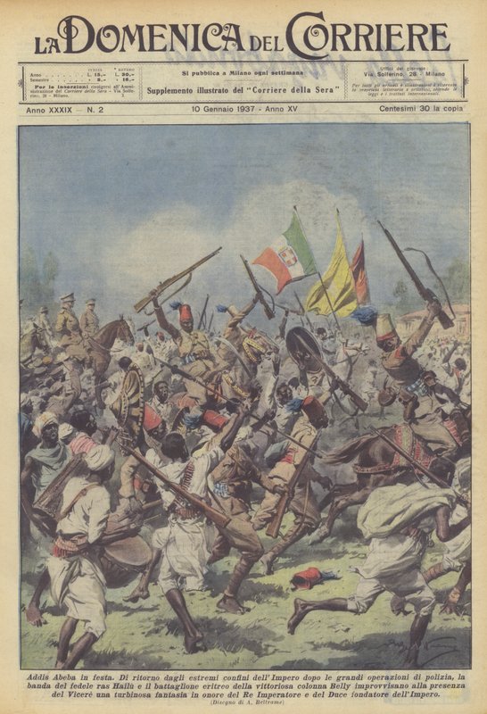 Feier in Addis Abeba von Achille Beltrame