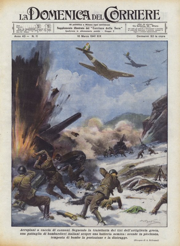 Flugzeuge auf Kanonenjagd von Achille Beltrame