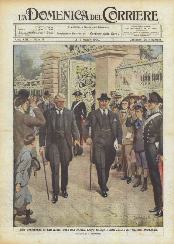Bei der Konferenz von San Remo von Achille Beltrame
