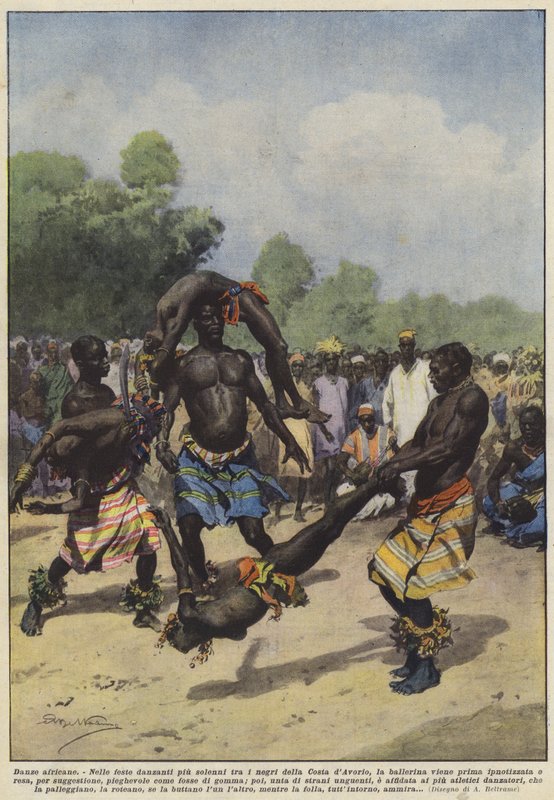 Afrikanische Tänze von Achille Beltrame