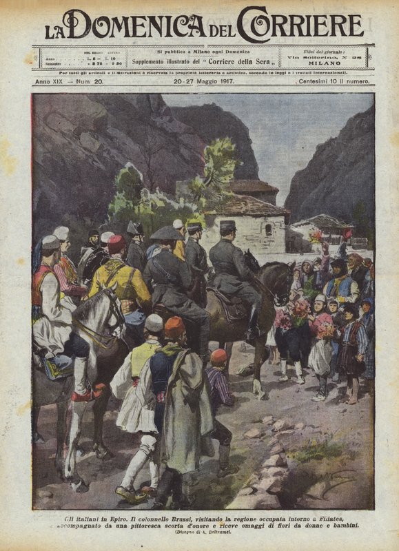 Die Italiener in Epirus von Achille Beltrame