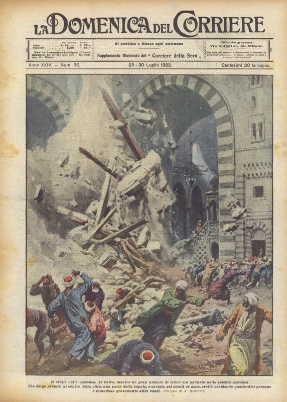 Der Einsturz in der Moschee von Achille Beltrame