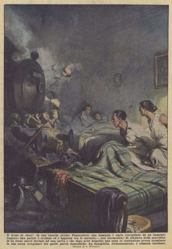 Der Zug im Haus! von Achille Beltrame
