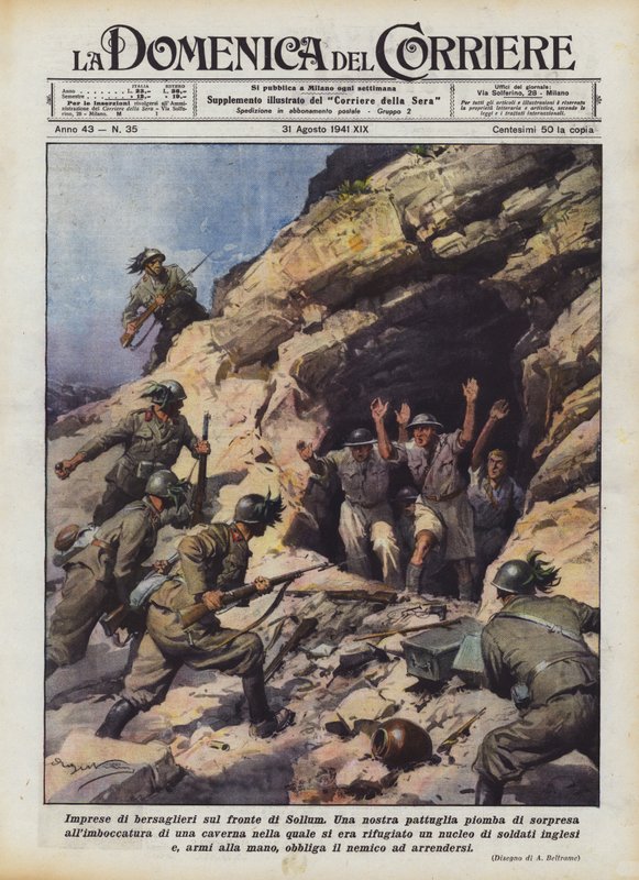 Unternehmen der Bersaglieri an der Sollum-Front von Achille Beltrame