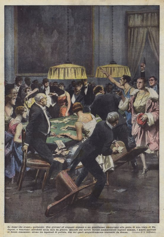 Die Damen, die Polizisten waren? von Achille Beltrame
