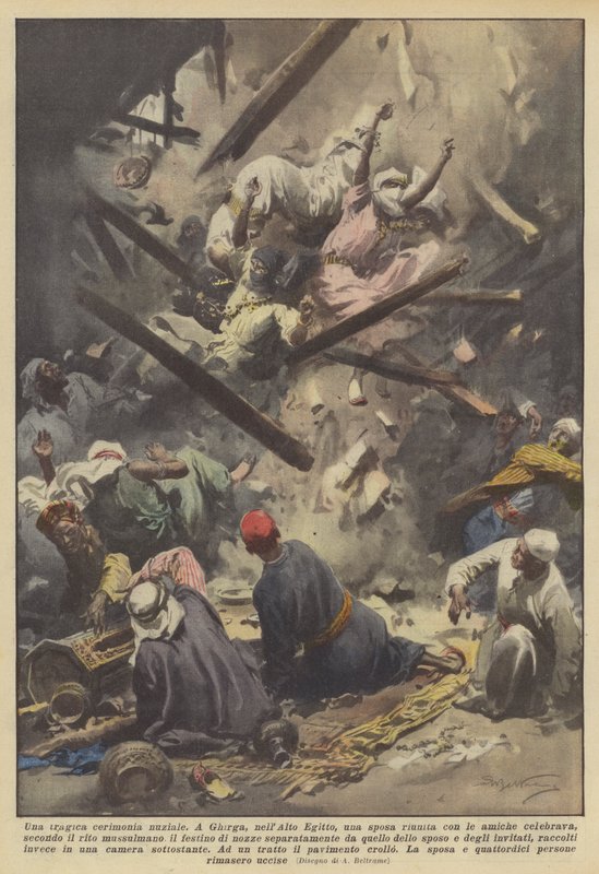 Eine tragische Hochzeitszeremonie von Achille Beltrame