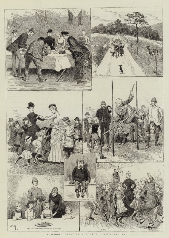 Ein Schulfest in einem schottischen Landhaus von Adrien Emmanuel Marie
