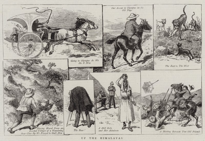 Hinauf in den Himalaya von Adrien Emmanuel Marie