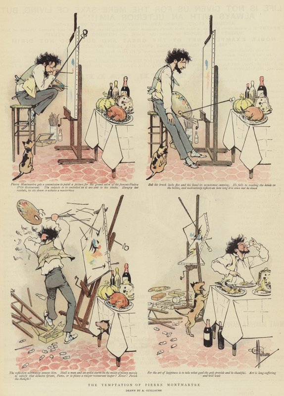Die Versuchung von Pierre Montmartre von Albert Guillaume