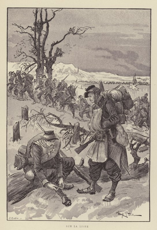 Auf der Loire von after Albert Robida