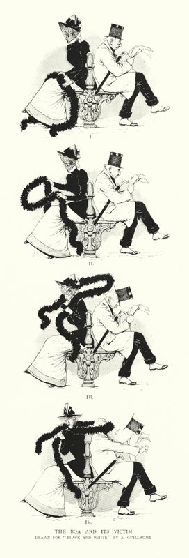 Die Boa und ihr Opfer (Gravur) von Albert Guillaume