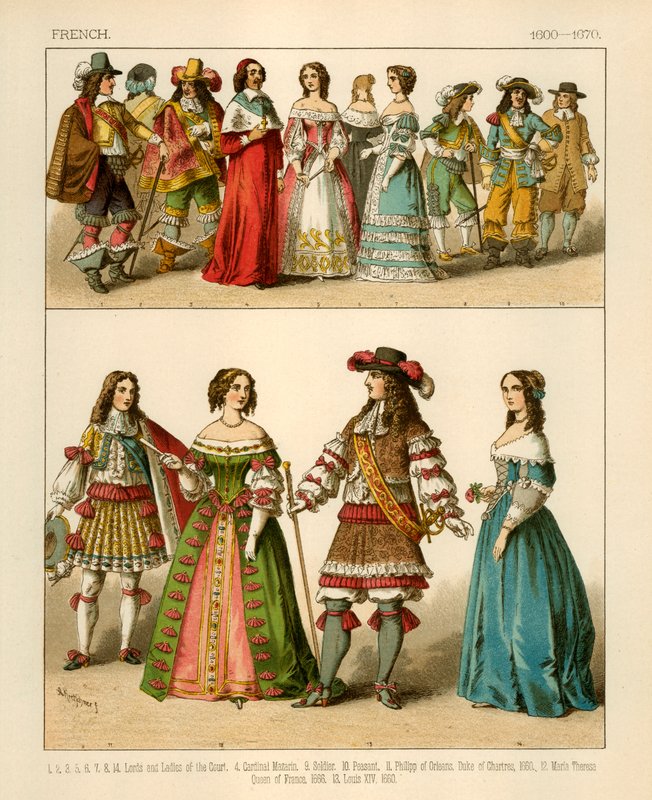 Französische Kostüme 1600-1670 von Albert Kretschmer