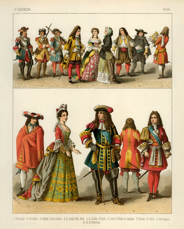 Französische Kostüme 1600 von Albert Kretschmer