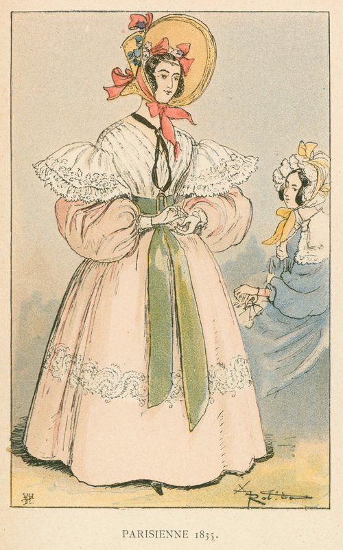 Pariserin, 1835 von Albert Robida