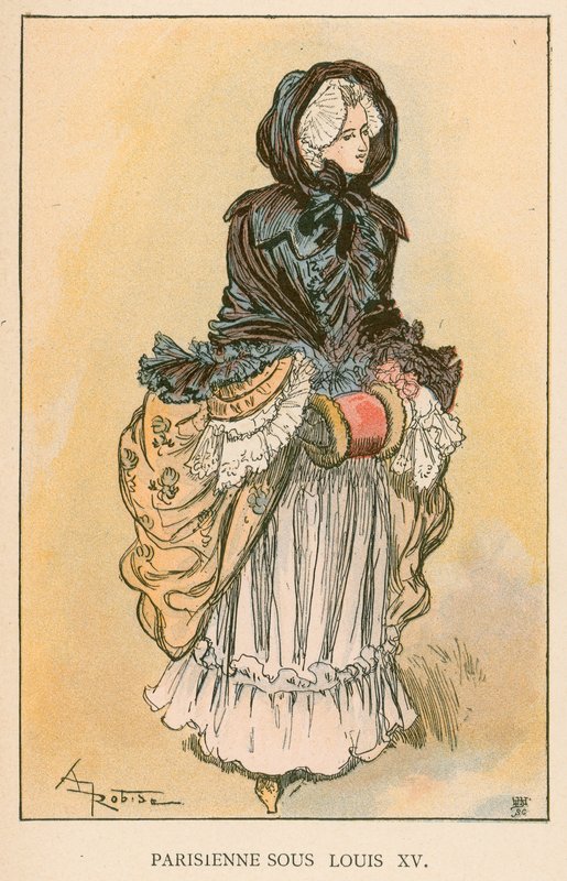 Pariserin unter Ludwig XV. von Albert Robida