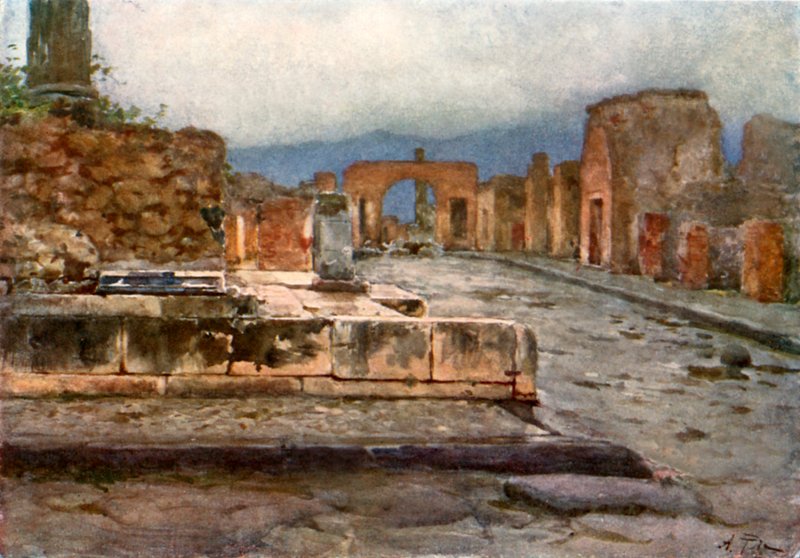 Im Tempel der Fortuna Augusta von Alberto Pisa