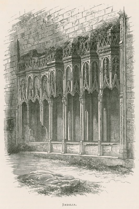 Furness Abbey, Sedilia von Alexander Francis Lydon