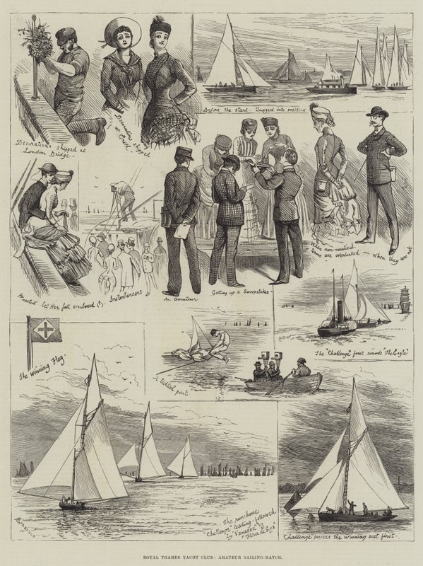 Royal Thames Yacht Club, Amateursegelwettkampf von Alfred Courbould