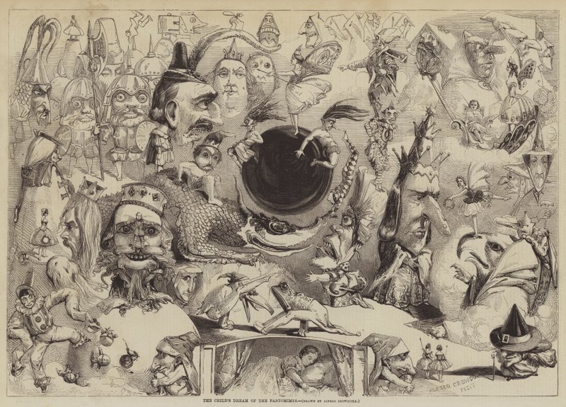 Der Traum des Kindes von den Pantomimen von Alfred Crowquill