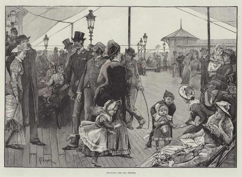 Die Meeresbrise genießen von Alfred Edward Emslie