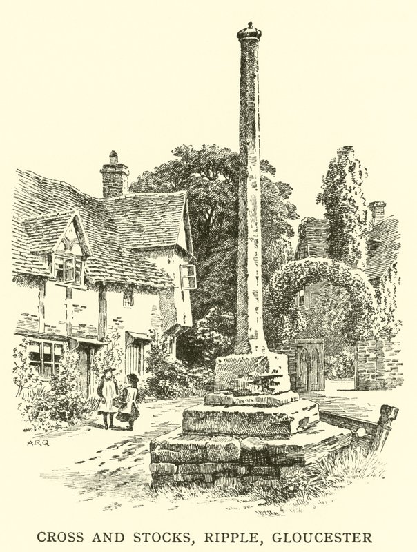 Kreuz und Stocks, Ripple, Gloucester von Alfred Robert Quinton