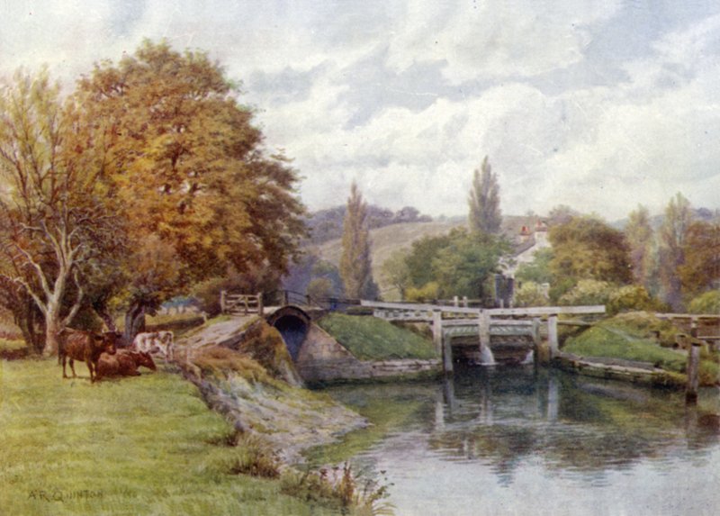 Mapledurham Schleuse von Alfred Robert Quinton