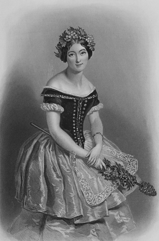 Carlotta Grisi, La Giselle (Gravur) von Alfred Edward (after) Chalon