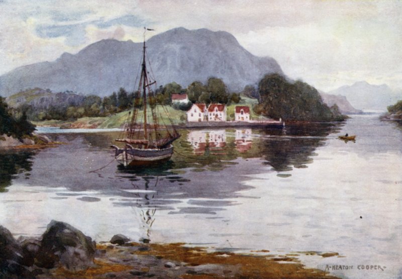 Godosund, Hardangerfjord von Alfred Heaton Cooper