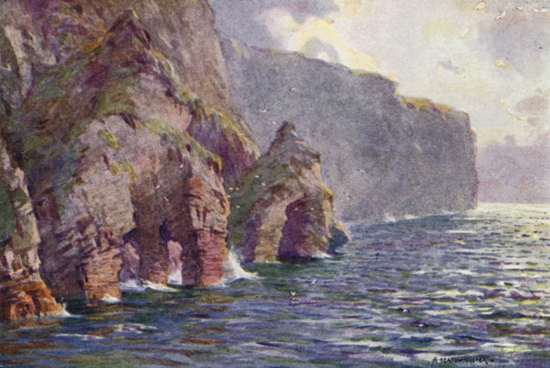 Menaun-Klippen, Achill Island von Alfred Heaton Cooper