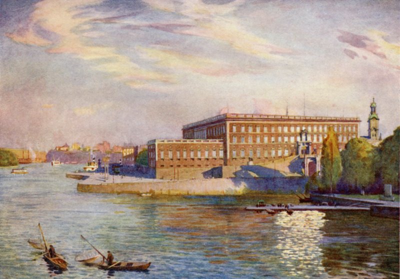 Das Königliche Schloss, Stockholm von Alfred Heaton Cooper