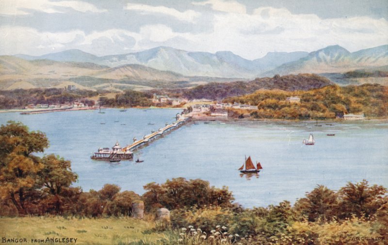 Bangor, von Anglesey aus von Alfred Robert Quinton