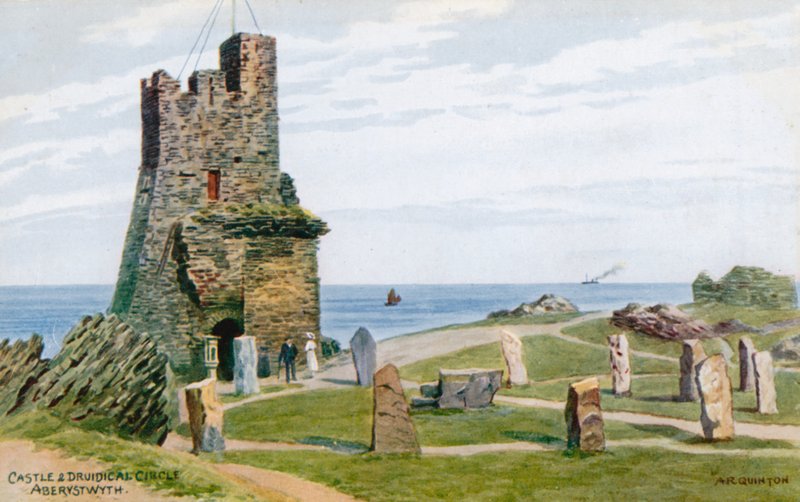 Burg und Druidenkreis, Aberystwyth von Alfred Robert Quinton