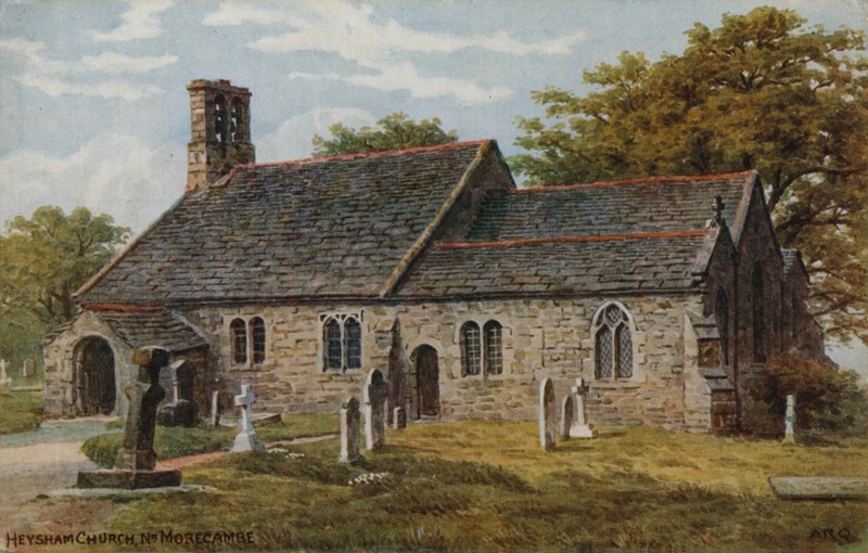 Heysham Church, bei Morecambe von Alfred Robert Quinton