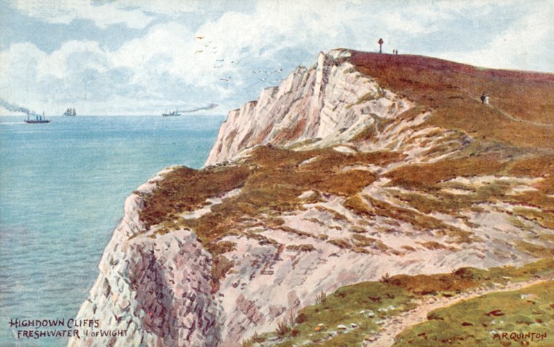Highdown Klippen, Freshwater, Isle of Wight von Alfred Robert Quinton