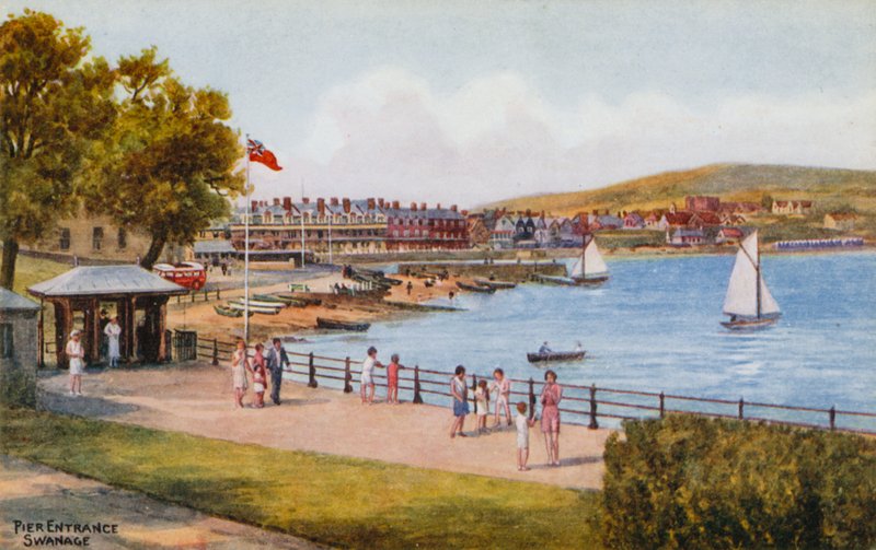 Pier-Eingang, Swanage von Alfred Robert Quinton