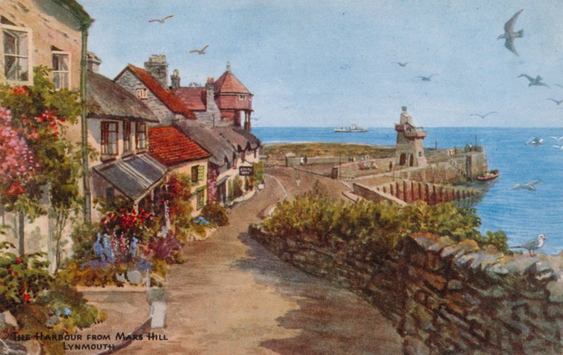 Der Hafen vom Mars Hill, Lynmouth von Alfred Robert Quinton