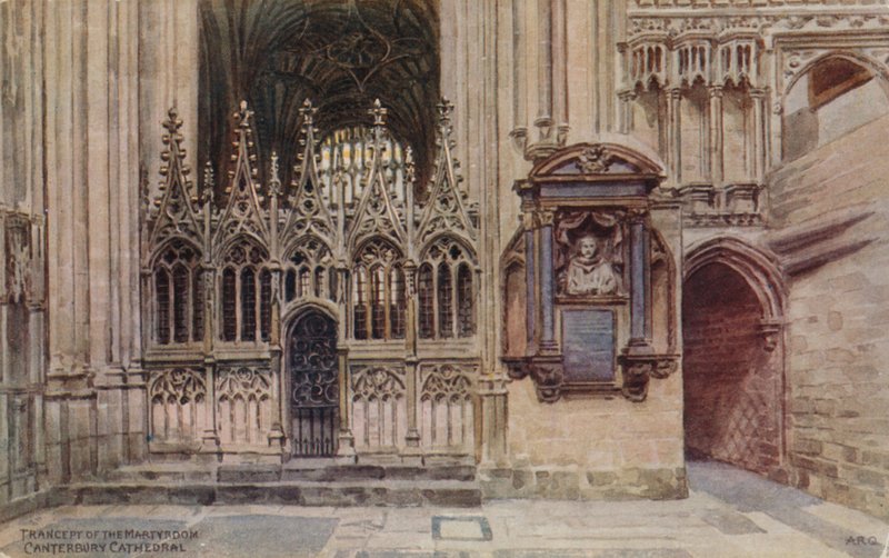 Querschiff des Martyriums, Kathedrale von Canterbury von Alfred Robert Quinton