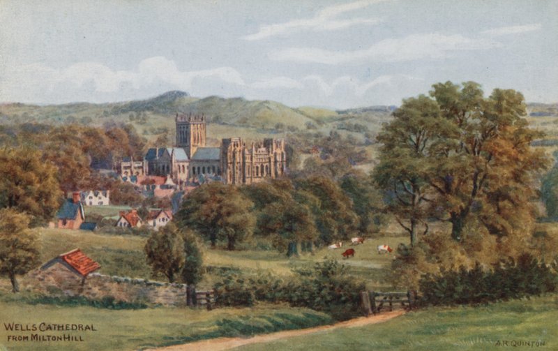 Wells Cathedral von Milton Hill von Alfred Robert Quinton