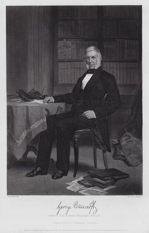 George Bancroft (Gravur) von Alonzo (after) Chappel