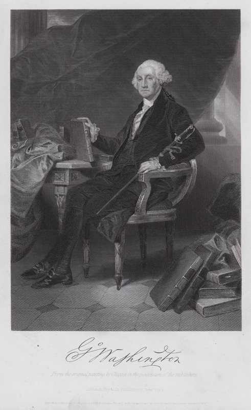 George Washington (Stich) von Alonzo (after) Chappel