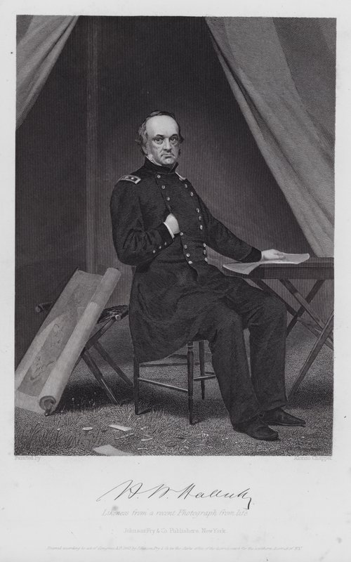 Henry Wager Halleck (Gravur) von Alonzo (after) Chappel