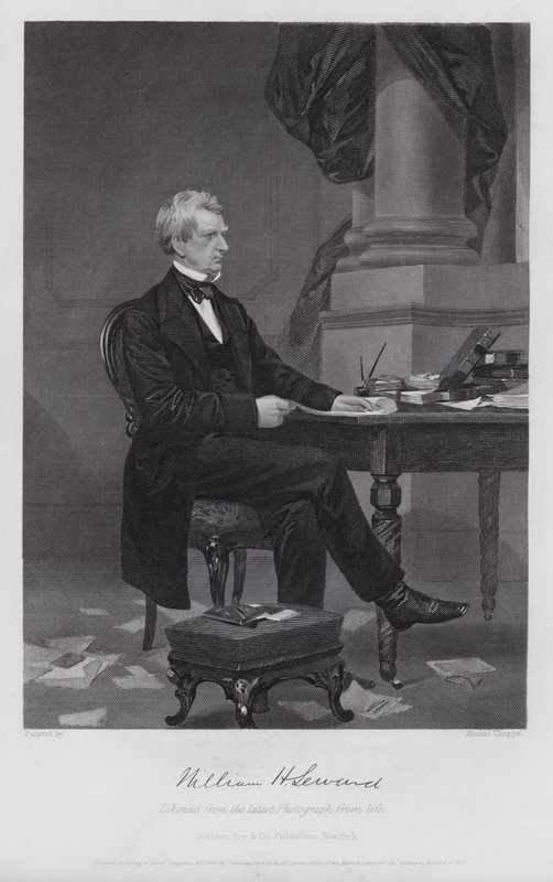 William Henry Seward (Gravur) von Alonzo (after) Chappel