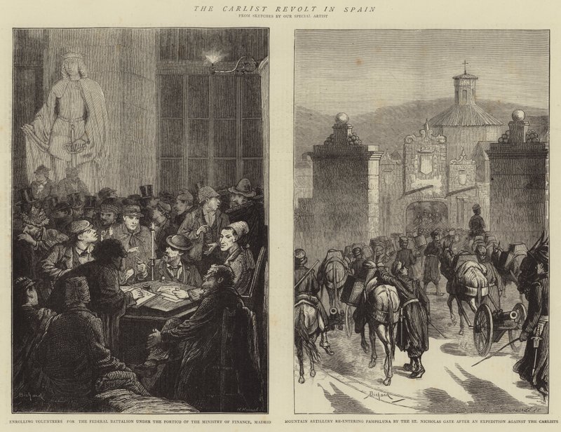 Der Karlistenaufstand in Spanien von Alphonse Adolphe Bichard