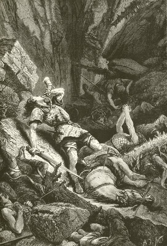 Roland bei Roncesvalles von Alphonse Marie de Neuville